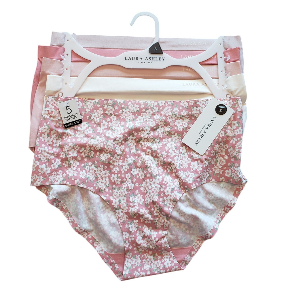 Laura Ashley NWT No Show Super Soft Panties Briefs L‎